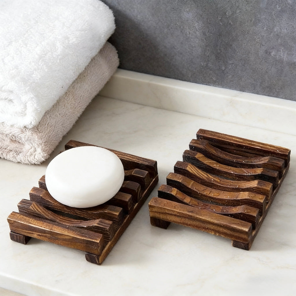 Carbonized Wooden Soap Dish