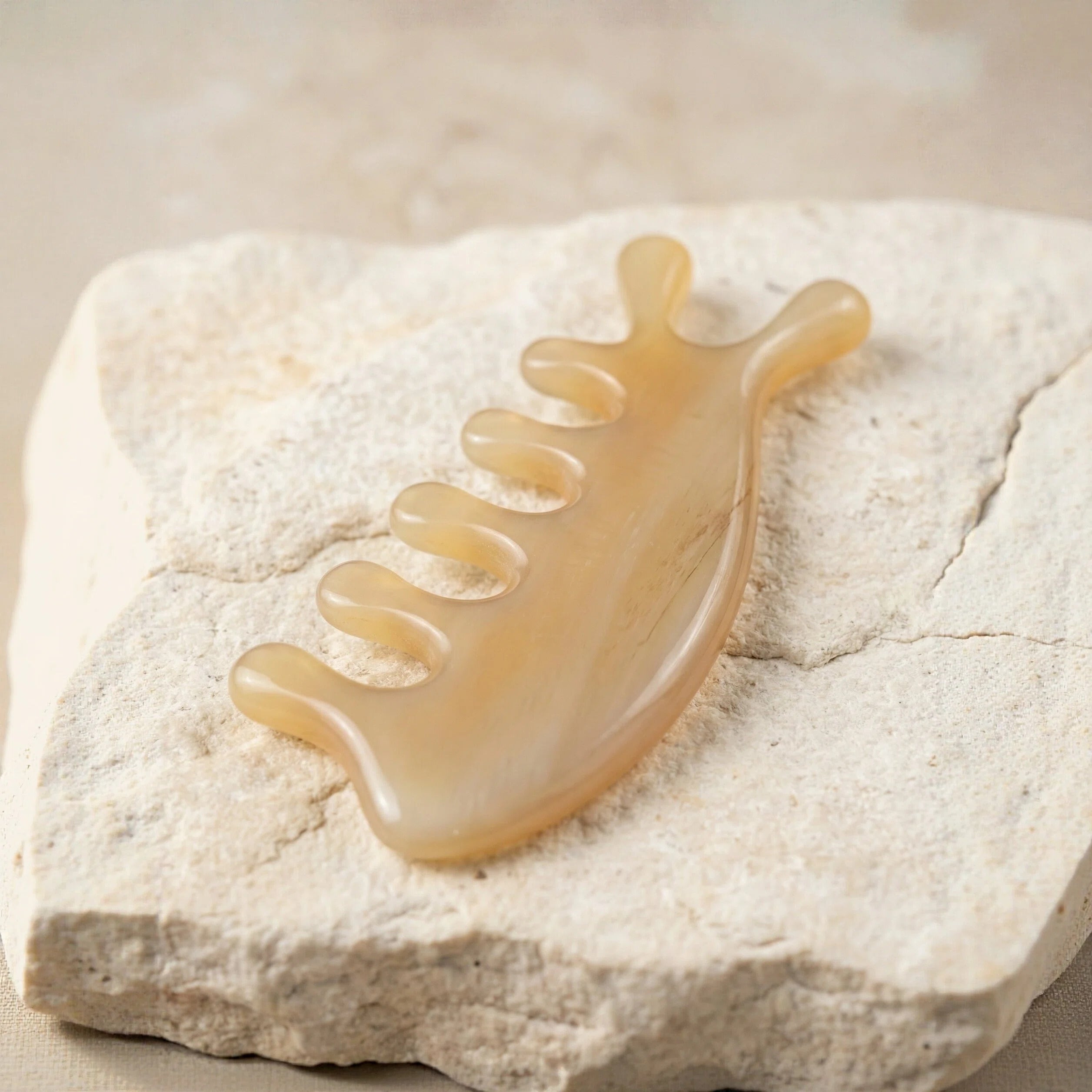 Natural Ox Horn Massage Comb