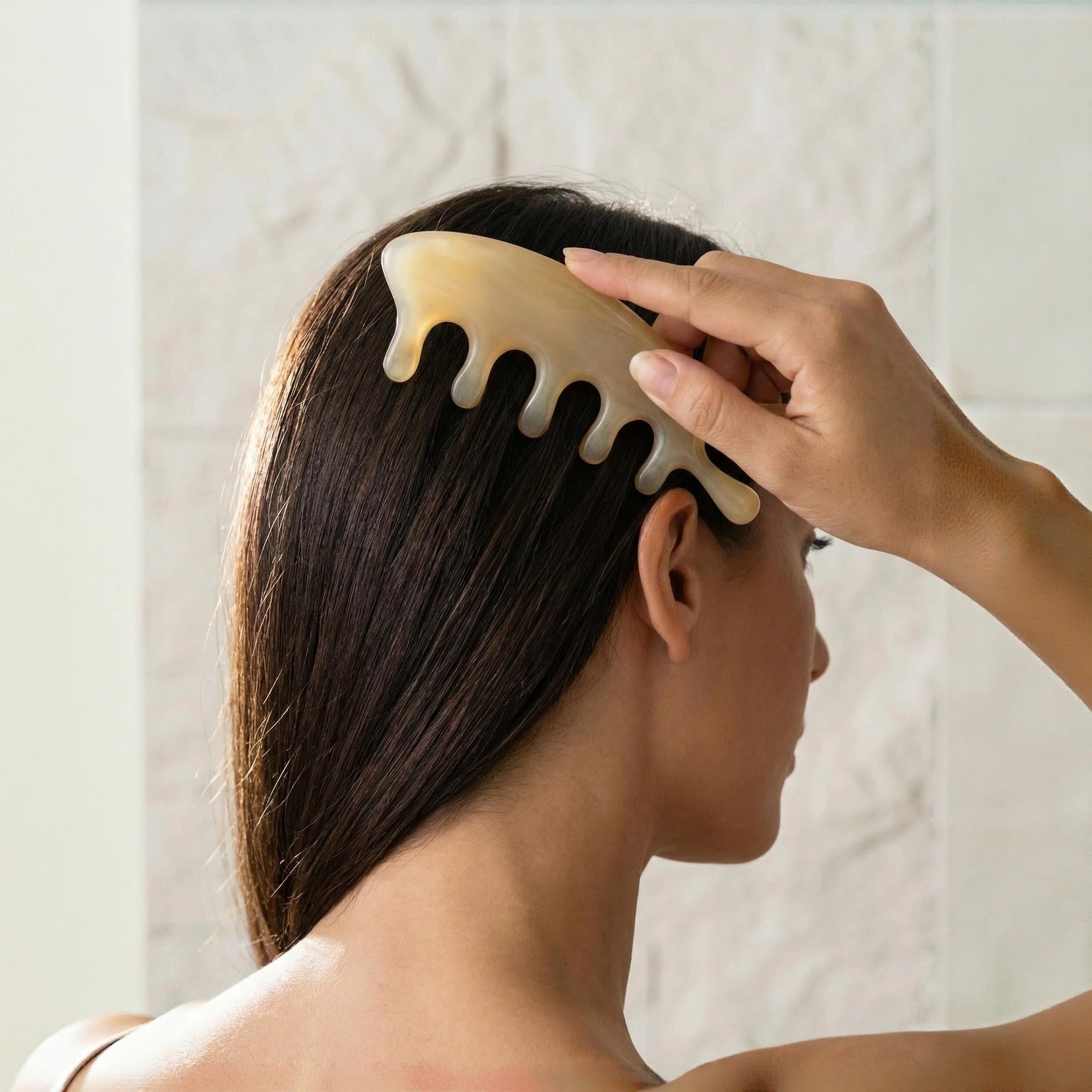 Natural Ox Horn Massage Comb