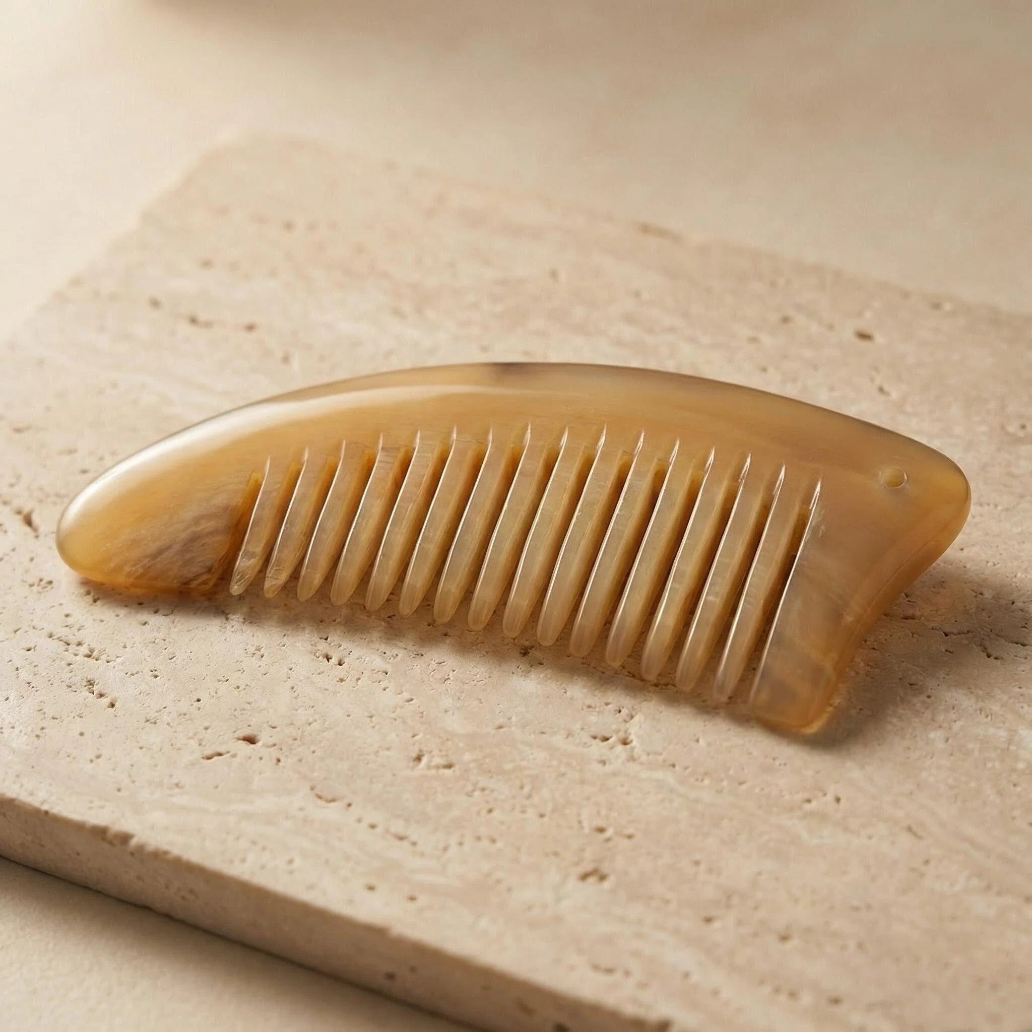 Natural Ox Horn Classic Comb