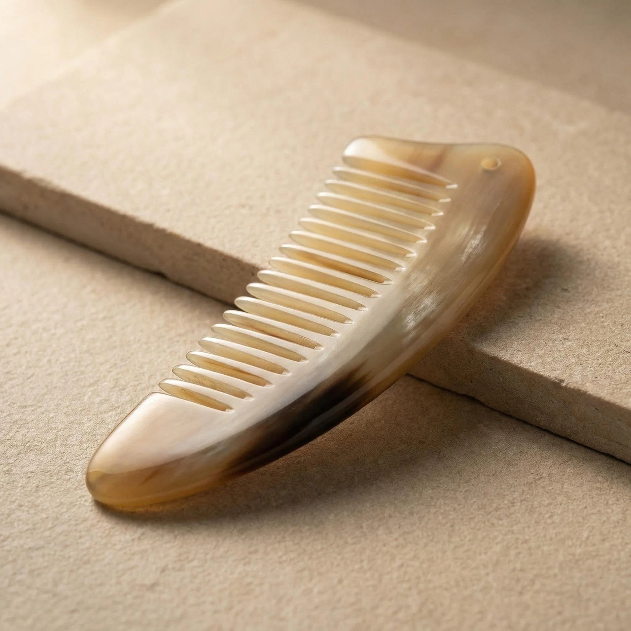 Natural Ox Horn Classic Comb