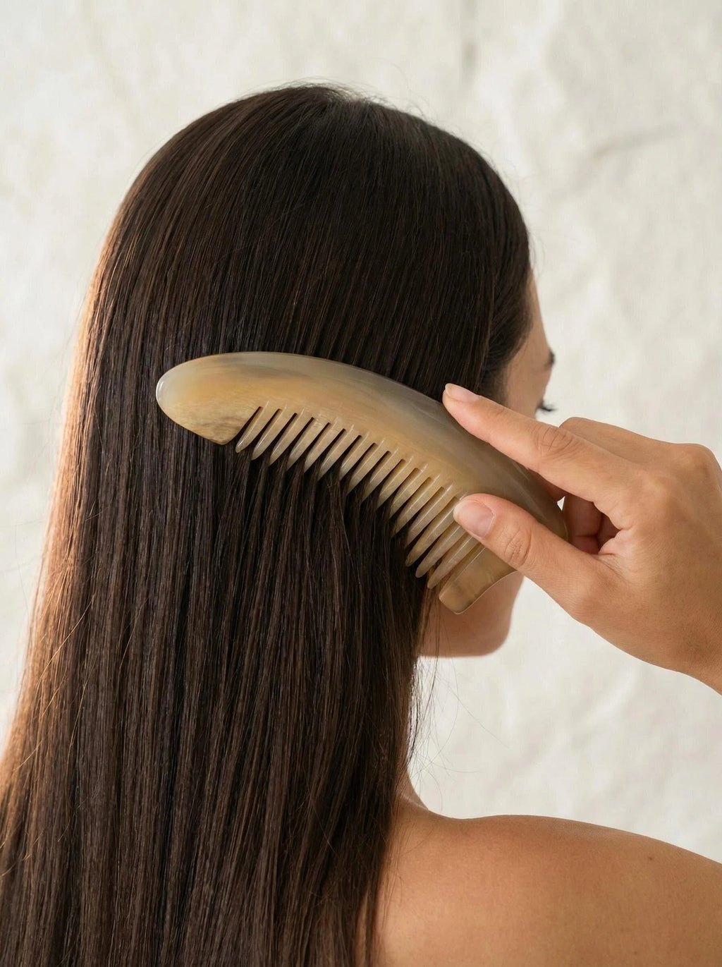 Natural Ox Horn Classic Comb